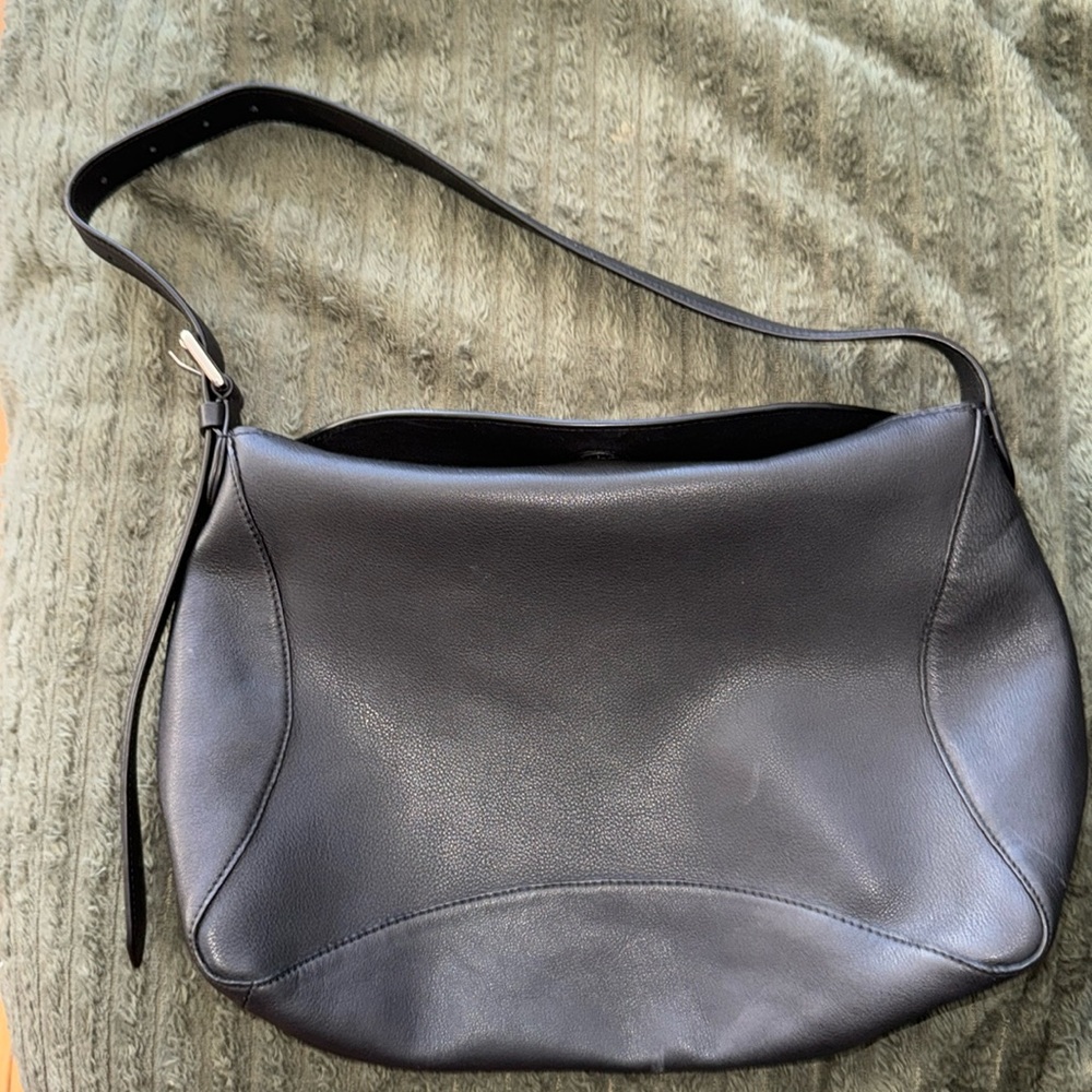 Massimo Dutti Nappa Leather Shoulder Bag